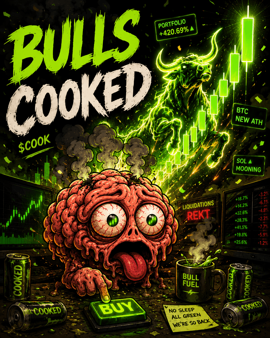 Bulls cooked